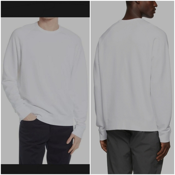 New Vince French Terry Sweatshirt - Crewneck in white - Picture 1 of 8